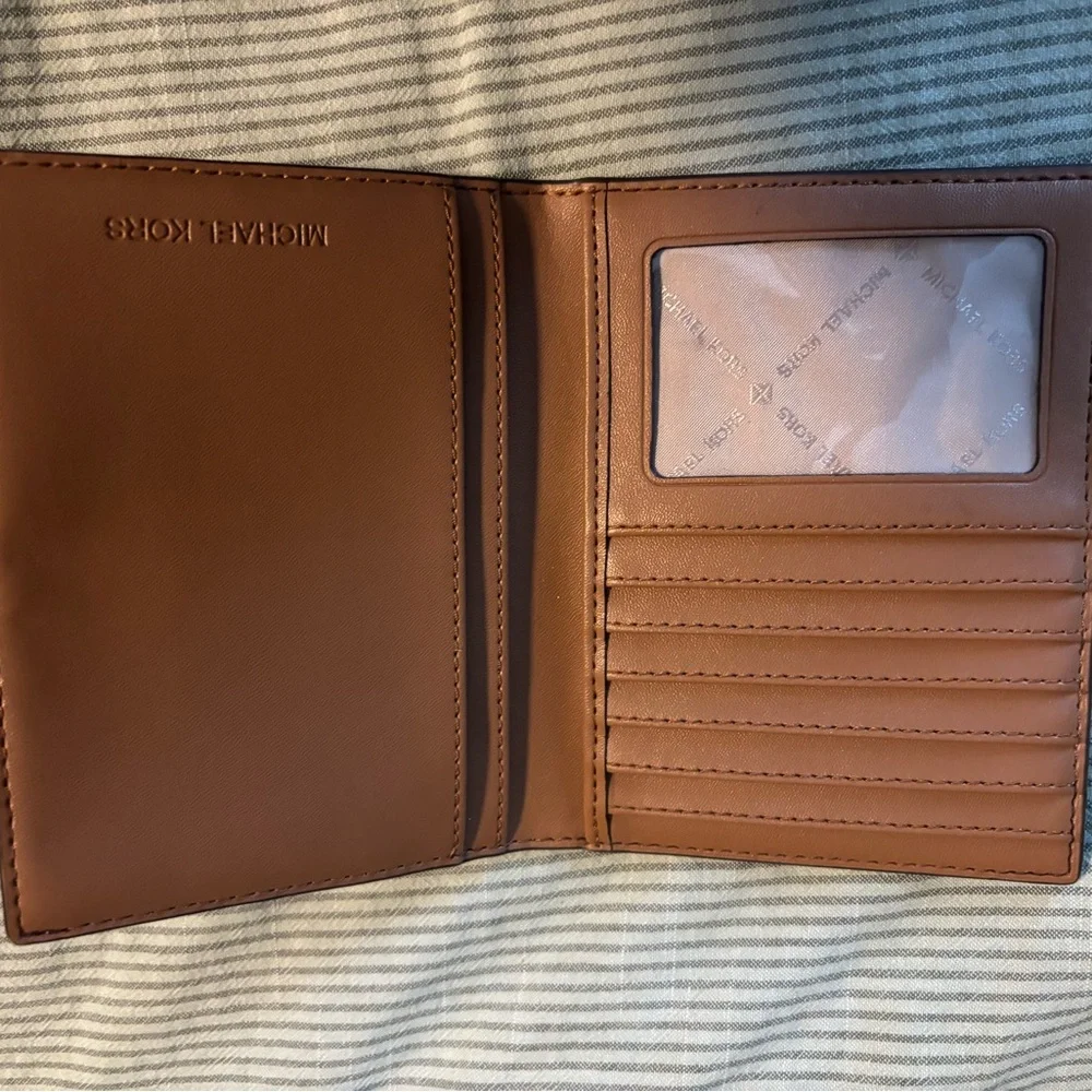 Michael Kors Brown Passport Wallet NWT